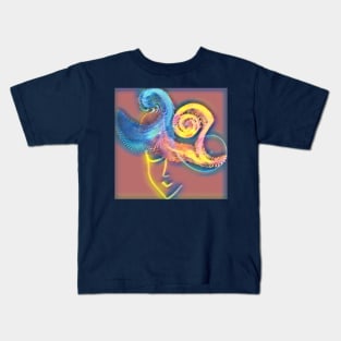 The girl in the "Two Waves" hat Kids T-Shirt